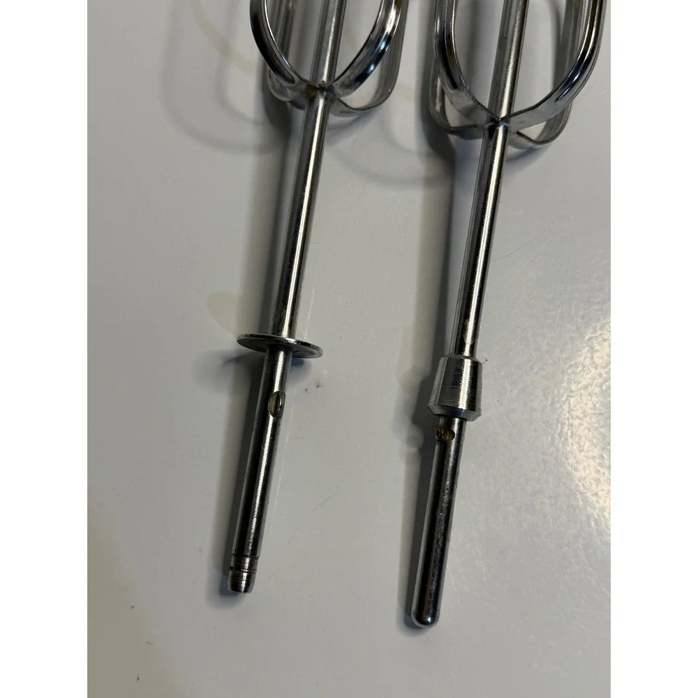 Sunbeam Mixmaster Beaters Silver Chrome Replacement Parts Vintage Kitchen Mixer